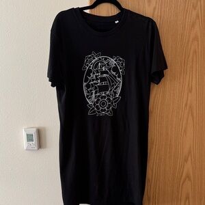 Black Tee shirt Dress